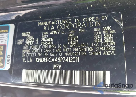 2023 Kia Seltos Lx из США, поврежденный, VIN KNDEPCAA9P7412011